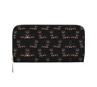 HTTUP Dachshund Weiner Sac à main décontracté avec imprimé chiens pour femme Portefeuille élégant pour voyage, noir, taille unique, art, noir, taille unique, art, Noir , Taille unique, Art