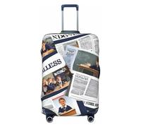 HTTUP Housse de protection universelle pour valises de voyage Motif journal scolaire en anglais, Noir/blanc, Small