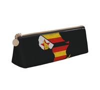 HTTUP Map Outline of Africa Print Convenience Trousse triangulaire pour stylos de maquillage