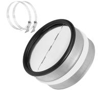 HTTYHT Raccord Clapet Anti-retour DN 125 mm Clapet Anti Retour en Acier Galvanisé avec Rabats en Aluminium en Caoutchouc d'étanchéité pour Hottes de Cuisine Aspirante Gaines Système de Ventilation