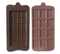 HTU Bloc de chocolat Moule à barre DIY Pâtisserie Plateau à glace Moule de cuisson en silicone (B)