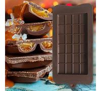 HTU Bloc de chocolat Moule à barre DIY Pâtisserie Plateau à glace Moule de cuisson en silicone (B)