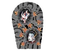 HTU Bras complet Motif de style traditionnel Autocollants de tatouage imperméables Autocollant de tatouage d'art temporaire pour adultes (1)