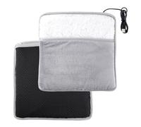 HTU Chauffe-Pieds électrique d'hiver Coussin Chauffant électrique pour Les Pieds en Peluche Cadeau pour Femmes et Hommes