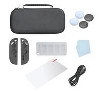 HTU Étui de Transport avec Couvercle de poignée en Verre trempé, Capuchons de poignée de Pouce, Sac de Transport de pour Accessoires Switch2