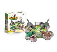 HTU Jeu d'hippopotames affamés pour Enfants | Jeu de société Dino affamé 2-4 Joueurs | Jeu Familial éducatif et sûr Anniversaire Vacances