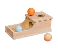 HTU - Jouets éducatifs d'apprentissage précoce, boîte Cible d'objets en Bois, Blocs Assortis Montessori, Parent-Enfant pour Tout-Petit
