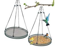 HTU Lot de 2 Plateaux collecteurs de graines pour Oiseaux en Tissu, mangeoire pour Oiseaux en Plein air, Accessoire d'alimentation pour Oiseaux