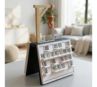 HTU Magnetic Cowboy Hangman Game, 3D Printed Mystery Guessing Word Game, Travel Essentials for Adults Family Kids Friends Party Gifts-1PCS