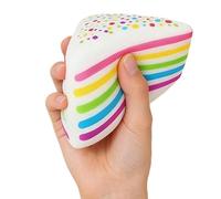 HTU Rice Cake Squishys Sensory Toys, Sensory Fidget Toy, Cute Desk Soft Slow Rising Toy, Realistic Cake Squeeze Ball for Adults Party Favors Birthday Gifts-Sugar