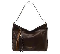 HTU Sac à bandoulière en cuir PU pour femmes et filles avec fermeture éclair pour un usage quotidien (café) (café)