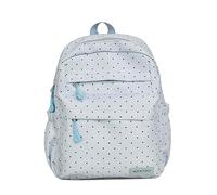 HTU Sac à dos esthétique mignon à pois Sac à dos de voyage de grande capacité Sac à dos léger et étanche pour les étudiantes du primaire et du secondaire (Bleu) (蓝色)