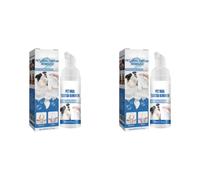 HTU Spray dissolvant de tartre buccal pour Animaux, Mousse de Nettoyage 60ml, pour Chiens et Chats, 2 pièces