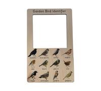 Htuteyy Cadre de Recherche de Guide Naturel - Visionneuse de Guide Naturel Double Face, Identifiant de Phase de Jardin, Installation Facile (Oiseaux)