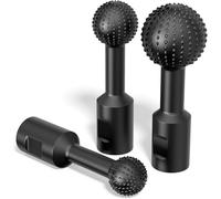 Htuteyy Ensemble de Fraises Rotatives pour Creuser le Bois - 3-PC - Gouges à Boule avec Filetage 5/8-11 pour Accessoires de Meuleuse D'Angle de 4-1/2" et 5".