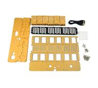 Htuteyy Kit de Réveil Numérique LED, Grande Police, Horloge Électronique à 6 Chiffres, Module de Musical en Vrac, Bricolage avec Voix