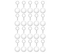 Htuteyy Lot de 20 Porte-CléS Ballon de -Ball pour Les Faveurs de FêTe, Balle Anti-Stress de -Ball, RéCompense de Carnaval Scolaire, PièCe MaîTresse de Sport