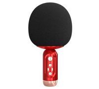 Htuteyy Microphone sans Karaoké Artefact Accueil Karaoké Famille Ktv TV Chant Microphone à Main pour Enfants Rouge Installation Facile
