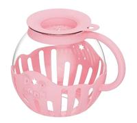 Htuteyy Popcorn Fait Maison au Micro-Ondes, Casserole Auto- en Verre Borosilicate Haute Résistance, Machine à Popcorn Résistante à la Chaleur, Outil de Cuisine Sûr B.