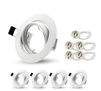 Htuteyy Spot LED Encastré Light Downlight Downlight LED Coupure de Fixation de Cadre Rond pour MN16 Gu10 Bulbe C