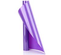 HTV - Ensemble de feuilles de vinyle de 101,6 x 30,5 cm à transfert thermique - 18 couleurs - Vinyle adhésif thermocollant à repasser - Pour personnaliser des T-shirts violet