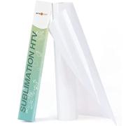 HTVRONT 30,5 x 152,4 cm Film de sublimation transparent mat pour tissus en coton clair