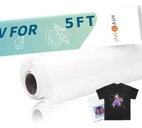 HTVRONT HTV par sublimation pour tissu sombre/tissu clair - Vinyle de sublimation mat 30,5 cm x 1,5 m - Ébauches de sublimation pour chemises, sacs, chapeaux, oreillers