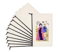 HTVRONT Lot de 10/20 Trousses de Maquillage Vierges en Toile Vierge par Sublimation, Trousse à Crayons en Toile à Transfert Thermique, Trousse à Crayons Multi-usages avec Fermeture éclair (21 x 12,7
