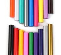 HTVRONT Lot de 18 rouleaux de film vinyle pour traceur - 30 cm x 91,5 cm - Film autocollant pour traceur Cricut - 18 couleurs - Pour cadeaux de bricolage, fête d'anniversaire