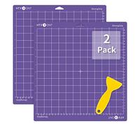 HTVRONT Lot de 2 tapis de découpe à forte adhérence pour Cricut Maker/Maker 3/Explore 3/Air/Air 2/One, adhésif puissant, violet, accessoires de rechange pour Cricut