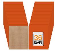 HTVRONT Lot de 36 feuilles de vinyle à transfert thermique Orange HTV 30,5 x 25,4 cm Pour T-shirt, Vinyle de transfert thermique Orange pour Cricut, Silhouette Cameo ou presse à chaud