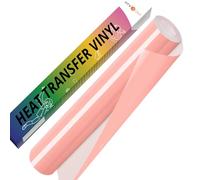 HTVRONT Peach - Rouleau de vinyle thermocollant pour Cricut et Silhouette Cameo, 30,5 cm x 3 m - Facile à couper et à transférer - Pour la conception de vinyle thermique