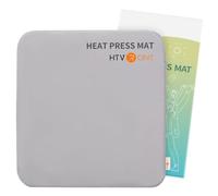 HTVRONT Tapis de presse thermique compatible avec machine de découpe Cricut, tapis de presse à chaud 38,1 x 38,1 cm pour transfert d'isolation en vinyle, double face applicable pour machines de presse