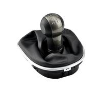 HTVTKRFGRL Bouton Avec Cache Pommeau Changement De Vitesse Manuel 5 Vitesses/6 Vitesses Pour Seat Leon 1P 2005-2012 Élégant Pommeau De Vitesse 1 De Levier De Vitesses Avec Sa Housse
