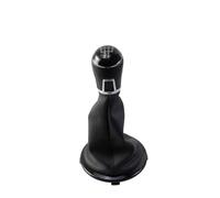 HTVTKRFGRL Bouton Uniquement Tête De Levier De Vitesses Manuel 5 Vitesses Pour GOL G4 G5 ABS/Cuir Noir/Argent Élégant Pommeau Changement De Vitesse 1 Pommeau De Levier De Vitesse(Black 5 speed)