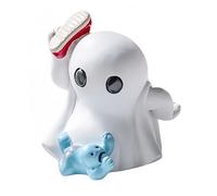 Htw175 Mini statuette mignonne effrayante pour Halloween 2025 - Centres de table basse, étagère, cheminée, décoration de présentation (blanc1, 7 cm)