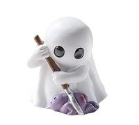 Htw175 Mini statuette mignonne effrayante pour Halloween 2025 - Centres de table basse, étagère, cheminée, décoration de présentation (blanc2, 7 cm)