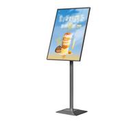 HTWLKEB Support de Panneau Robuste, Support d'affiche, présentoir de Menu réglable, Support de Panneau sur Pied avec Base for Affichage d'activités de Mariage/Professionnelles(Nero,A2)