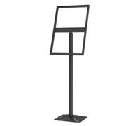 HTWLKEB Support de Panneau Robuste, Support d'affiche, présentoir de Menu réglable, Support de Panneau sur Pied avec Base for Affichage d'activités de Mariage/Professionnelles(Nero,A3)