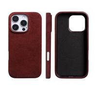 HTXONB Étui magnétique antidérapant en Cuir à Couverture intégrale pour iPhone 17, 16, 15, 14 Pro Max, 17Air, Coque Antichoc à Chargement sans Fil, Rouge foncé, pour iPhone 17