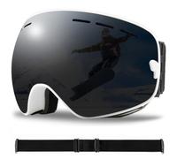 HTXONB Lunettes de ski élégantes à double couche antibuée pour hommes et femmes, lunettes de ski alpinisme enduites, C12, adultes
