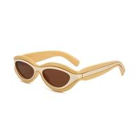 HTXONB Lunettes de soleil polarisées œil de chat tendance 2025 pour hommes et femmes, protection UV, C6, 135 x 146 x 29 mm
