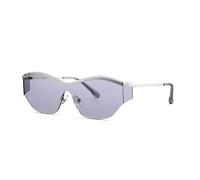 HTXONB Lunettes de soleil polarisées monobloc en métal tendance 2025 pour hommes et femmes, style œil de chat, polygonales, C4, 13