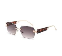 HTXONB Lunettes de soleil polarisées PC sans monture 2025 pour les voyages en plein air, la photographie de rue, la pêche, la conduite, lunettes de soleil avec protection UV, C4, 145 x 145 x 42 mm