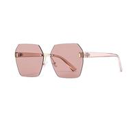 HTXONB Lunettes de soleil polarisées sans cadre pour hommes et femmes, verres solaires anti-UV, pour la photographie de rue, les voyages et la conduite, modèle 2025, C6, 149 x 146 x 57 mm