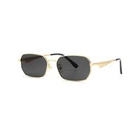 HTXONB Lunettes de soleil rétro à monture carrée et coupe irrégulière en nylon pour hommes et femmes, lunettes de soleil photochro