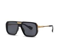 HTXONB Lunettes de soleil rétro à monture carrée pour hommes et femmes, pour la photographie de rue, les voyages, la conduite, la protection solaire, la protection UV, C5, 143 x 135 x 49 mm