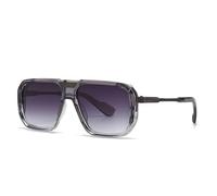 HTXONB Lunettes de soleil rétro à monture carrée pour hommes et femmes, pour la photographie de rue, les voyages, la conduite, la protection solaire, la protection UV, C2, 143 x 135 x 49 mm