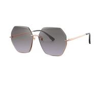 HTXONB Lunettes de soleil sans monture dégradées pour femmes, protection solaire, métal, tir de rue, lunettes de soleil fines en n