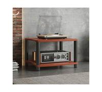 HTYUKFDG Meuble HiFi for Composants Audio/vidéo, Meuble de Rangement multimédia Moderne, Support Audio en Bois, Tour for Lecteur CD, for Salle d'enregistrement de Jeux(Brown,2 Tier)